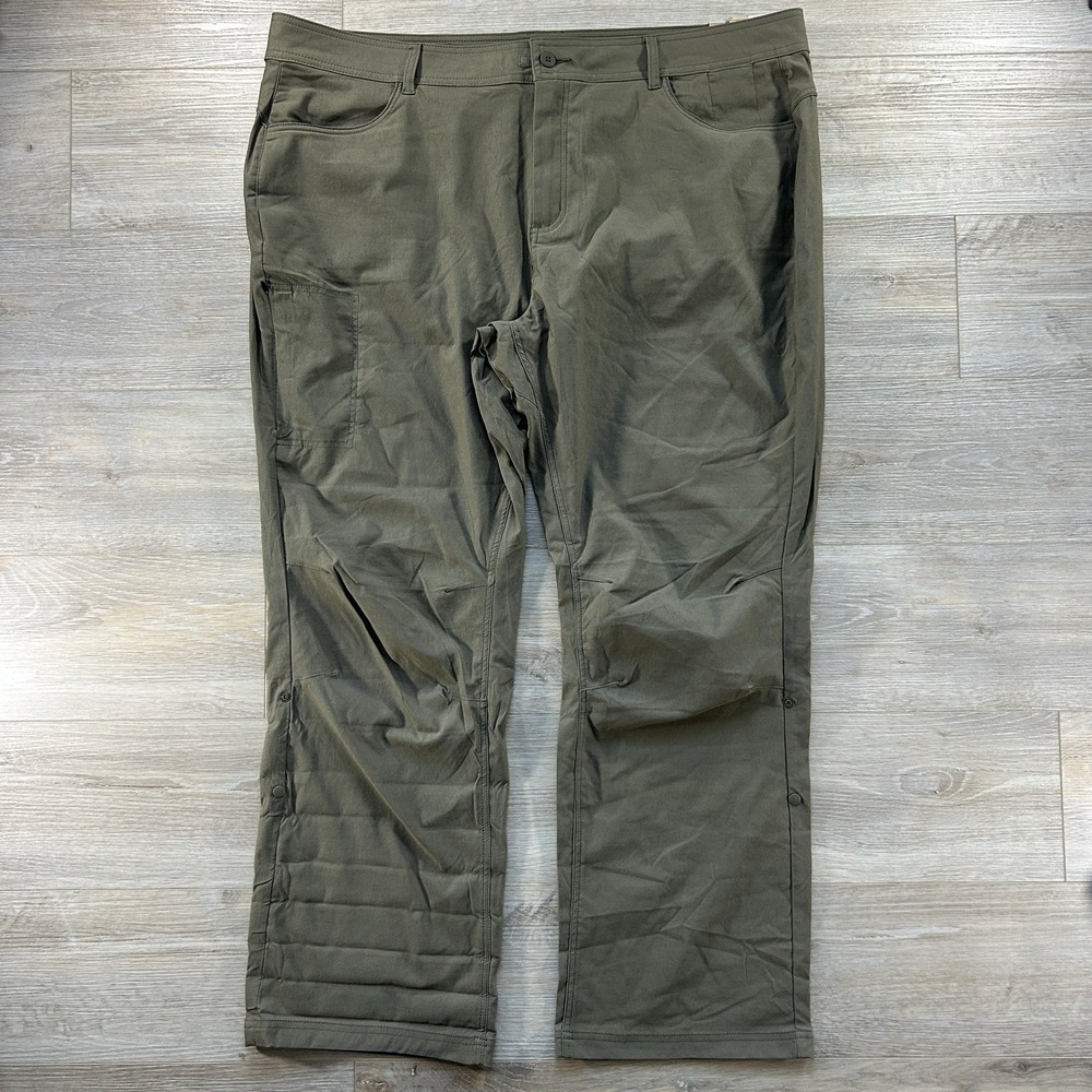 Prana Women's 22W Halle Pant Plus Slate Green Standard Fit Roll Tab Pants